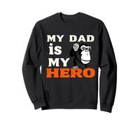 my dad is my hero Monkey celebrates Father’s Day Sweatshirt