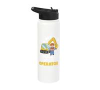 My dad is The Coolest Heavy Equipment Operator Stainless Steel Insulated Water Bottle