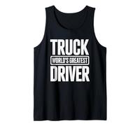 My Dad is The World's Greatest Truck Driver, Trucker Daddy Tank Top