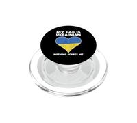 My Dad Is Ukrainian Nothing Scares Me - Ukraine Heart Design PopSockets PopGrip for MagSafe