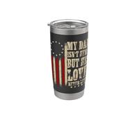 My Dad Isn't Here But His Love Never Left Memorial Dad Stainless Steel Insulated Tumbler