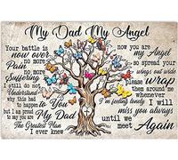 My Dad My Angel Your Battle Is Now Over No More Pain No More Suffering Mat Entry Perfect Doormat Washable Welcome Mat For Entrance Dogs Garden 40 X 60Cm