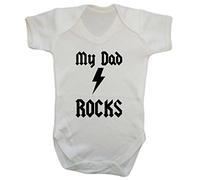 My Dad Rocks Baby Grow Vest Bodysuit Onesie