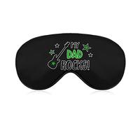 My Dad Rocks Eye Mask with Adjustable Strap for Men and Women Night Sleeping Travel Nap