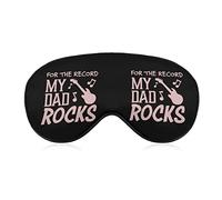 My Dad Rocks Funny Sleep Eye Mask Soft Blindfold Eye Cover with Adjustable Strap Night Eyeshade for Men Women