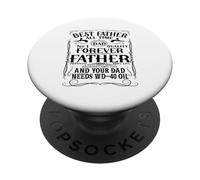 My Dad Rocks T-Shirt Daddy Pa Fathers Day Best Dad PopSockets Adhesive PopGrip