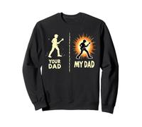 My Dad Rocks Your Dad Doesn't Funny Music Sweatshirt