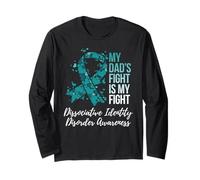 My Dad’s Fight Dissociative Identity Disorder Awareness Long Sleeve T-Shirt