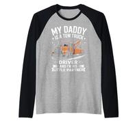 My Daddy is A Tow Truck Driver and I'm His Little Partner Raglan Baseball Tee