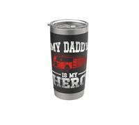 My Daddy is My Hero Firefighter Stainless Steel Insulated Tumbler