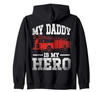 My Daddy is My Hero Firefighter Zip Hoodie