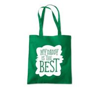 My Daddy is The Best Parent Tote Shopping Bag 10 Litres Capacity 42 x 38cm