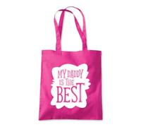 My Daddy is The Best Parent Tote Shopping Bag 10 Litres Capacity 42 x 38cm