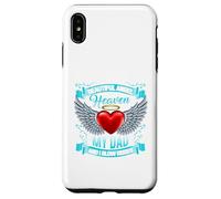 My daddy’s in heaven. We send him kisses daily Case for iPhone XS Max
