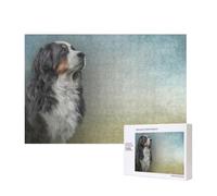 My Daily Bernese Mountain Dog,300 Pieces Wooden Jigsaw Family Game Jigsaw Puzzles for Adults Teens Home Decor