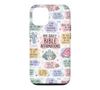 My Daily Bible Affirmations Christian Faith Pastel Collage Case for iPhone 12/12 Pro