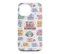 My Daily Bible Affirmations Christian Faith Pastel Collage Case for iPhone 13 Pro Max