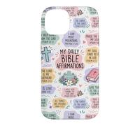 My Daily Bible Affirmations Christian Faith Pastel Collage Case for iPhone 14