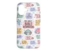 My Daily Bible Affirmations Christian Faith Pastel Collage Case for iPhone 16