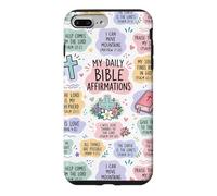 My Daily Bible Affirmations Christian Faith Pastel Collage Case for iPhone 7 Plus/8 Plus