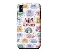 My Daily Bible Affirmations Christian Faith Pastel Collage Case for iPhone XS Max