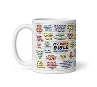 My Daily Bible Affirmations Coffee Mug - Bible Affirmations, Religious Christian Coffee Mug 11 Oz, Self Care Gifts for Women, Men, Friend Novelty Coffee Mugs Inspirational Mental Health Gifts,