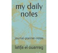 my daily notes: journal-planner-notes