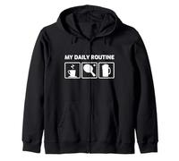 My Daily Routine Zip Hoodie