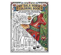 My Dala Horse Coloring Book: By Eccentrix Treasures Traditional Scandinavian Designs