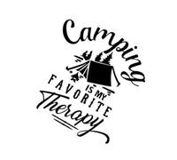 My Dark Secret Of Camping Outdoors Car Window Body Side Decals Car Decals(Black,25X26.9CM)
