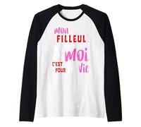 My Daughter and I are for Life Baptism Godmother Raglan Baseball Tee