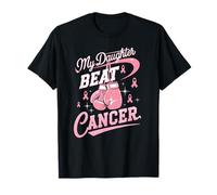 My Daughter Beat Cancer Support Breast Cancer Awareness T-Shirt