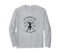 My Daughter Flies I Pay The Bills Proud Parent Long Sleeve T-Shirt, Adult Unisex, Heather Grey, XXL