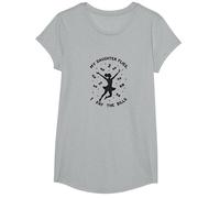 My Daughter Flies I Pay The Bills Proud Parent T-Shirt, Girls, Heather Grey, Small