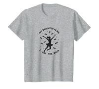 My Daughter Flies I Pay The Bills Proud Parent T-Shirt, Kids, Heather Grey, 2 Years