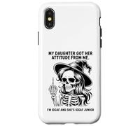 My Daughter Got Her Attitude From Me I'm IDGAF & She's IDGAF Case for iPhone X/XS
