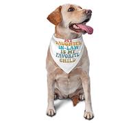 My Daughter in Law is My Favorite Child Spring Dog Bandanas Boy Bulk Puppy Kerchief Adjustable Soft Triangle Bibs Accessories for Small Medium Large Dogs Cats White