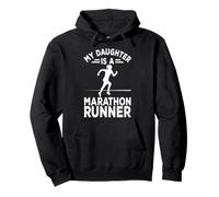 My Daughter Is A Marathon Runner Proud Dad Mom Marathoner Pullover Hoodie