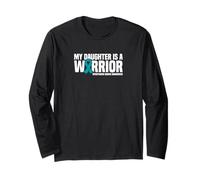 My Daughter is a Warrior Myasthenia Gravis Awareness Long Sleeve T-Shirt