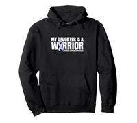 My Daughter is a Warrior Periwinkle Stomach Cancer Awareness Pullover Hoodie