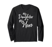 My Daughter Is My Hero Cancer Survivor Shirt For Mom Dad Tee Long Sleeve T-Shirt