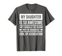 My Daughter is so Awesome T-Shirt, Men, Asphalt Grey, XX-Large