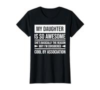My Daughter is so Awesome T-Shirt, Women, Black, XX-Large