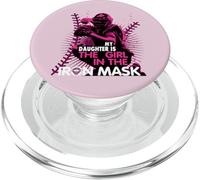 My Daughter Is The Girl In The Iron Mask Softball Catcher PopSockets PopGrip for MagSafe