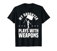 My Daughter Plays With Weapons Color Guard Flag Team T-Shirt