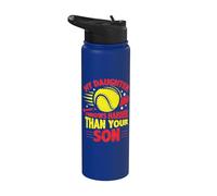 My Daughter Throws Harder Than Your Son Baseball Softball Stainless Steel Insulated Water Bottle