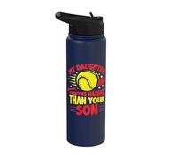 My Daughter Throws Harder Than Your Son Baseball Softball Stainless Steel Insulated Water Bottle