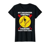 My Daughter Throws Harder Than Your Son - Softball Mother T-Shirt