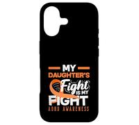 My Daughters Fight Is My Fight ADHD Awareness Orange Ribbon Case for iPhone 17