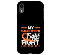 My Daughters Fight Is My Fight ADHD Awareness Orange Ribbon Case for iPhone XR